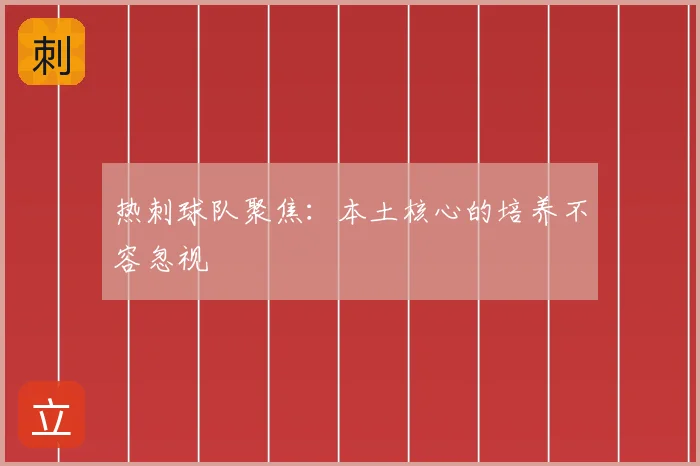 热刺球队聚焦：本土核心的培养不容忽视